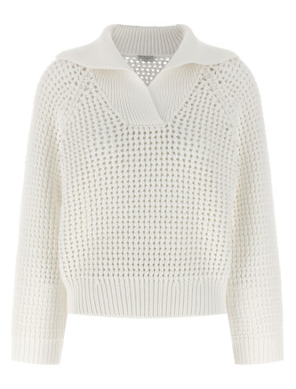 Openwork sweater