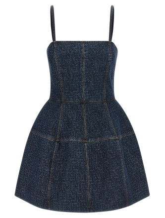 'FF' denim dress
