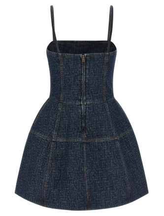 'FF' denim dress #