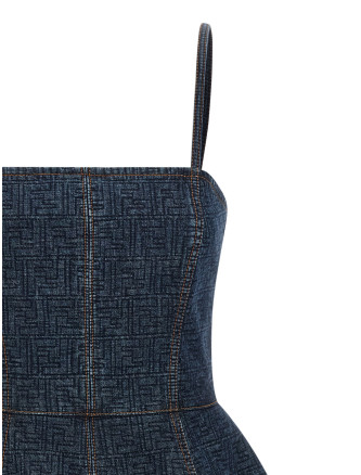 'FF' denim dress #