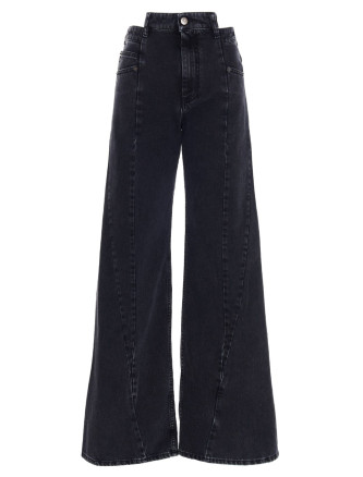 Jeans asymmetrical waist