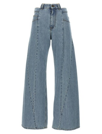Jeans asymmetrical waist