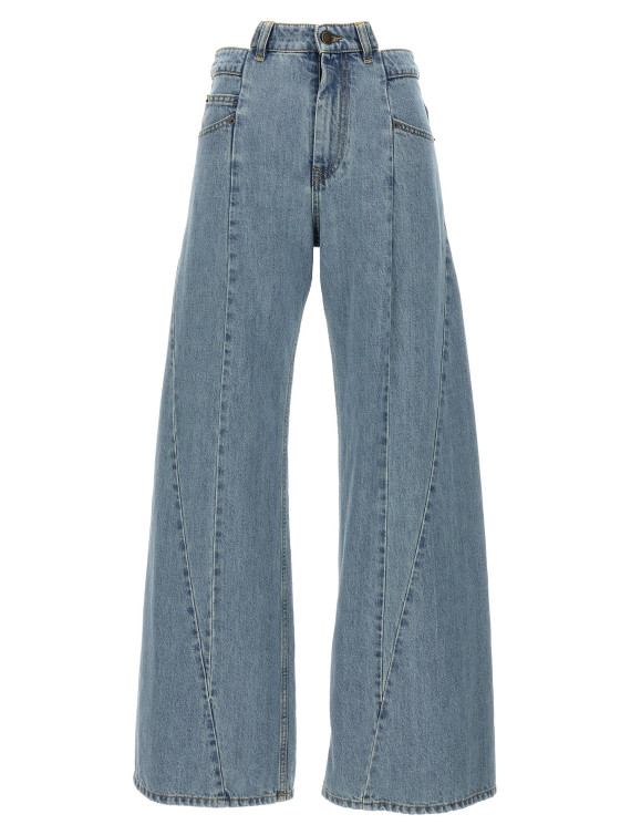 Jeans asymmetrical waist #1