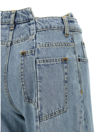 Jeans asymmetrical waist #