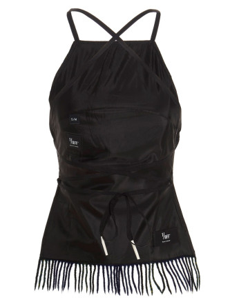 'Checked scarf' top #