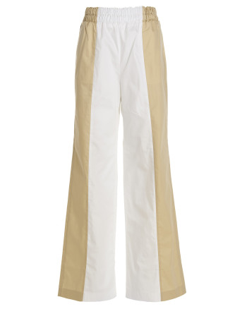 Loose leg two-color pants
