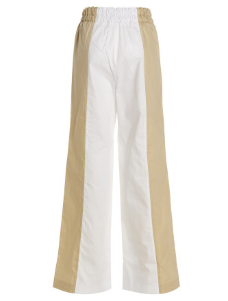 Loose leg two-color pants #