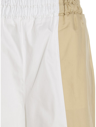 Loose leg two-color pants #