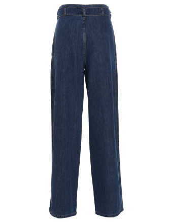 Jeans with front pleats #