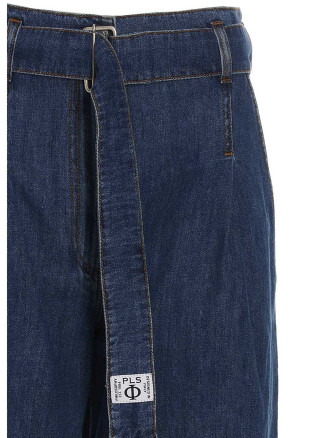 Jeans with front pleats #