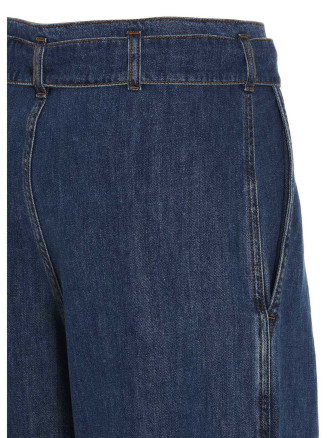 Jeans with front pleats #