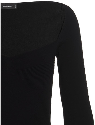 Ribbed viscose dress #