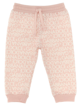 All over logo joggers