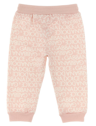 All over logo joggers #