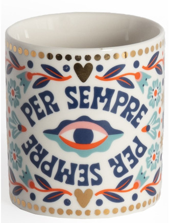 Porcelain 'Per Sempre' mug