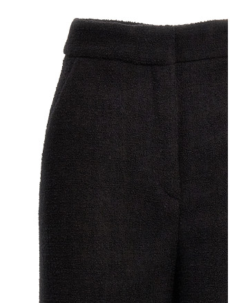 Cropped bouclè pants #