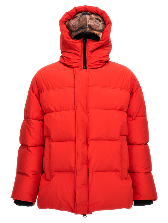 'Animal trim' down jacket #1