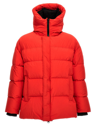 'Animal trim' down jacket #