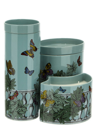 Set of 3 candles 'Nel Mentre - Farfalle e balaustra' #