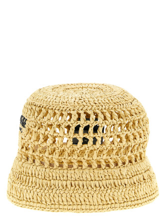 Crochet logo bucket hat