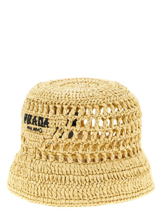 Crochet logo bucket hat #