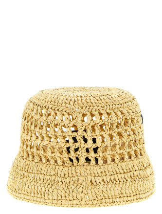 Crochet logo bucket hat #