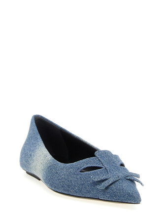 'The Denim Kat' ballet flats #