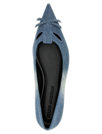 'The Denim Kat' ballet flats #