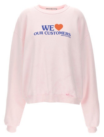 'We Love Our Customers' sweatshirt