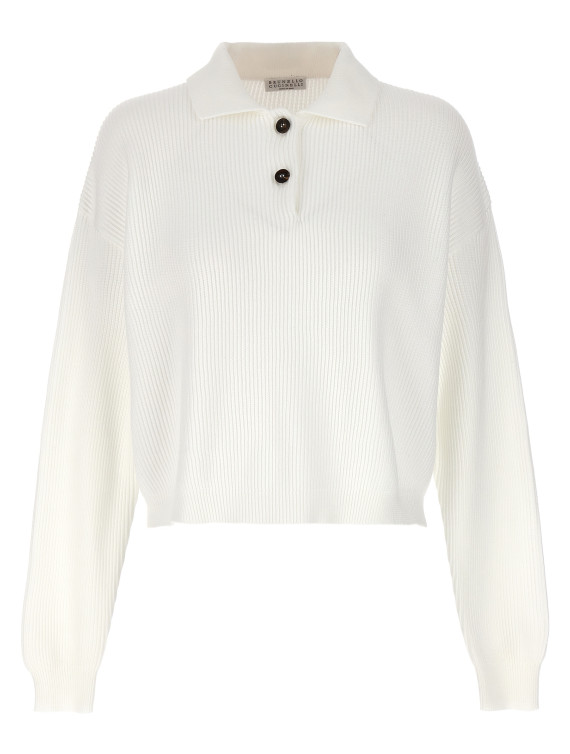 English rib polo shirt #1