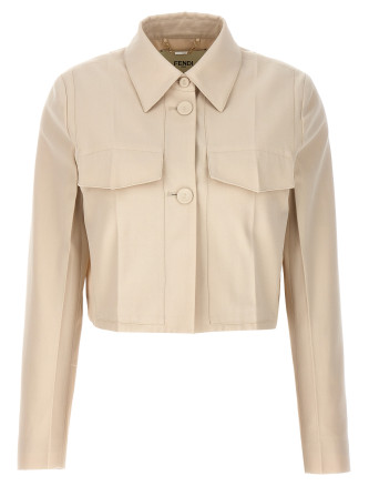 Tailored crop jacket