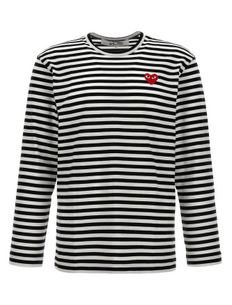Logo patch stripes t-shirt