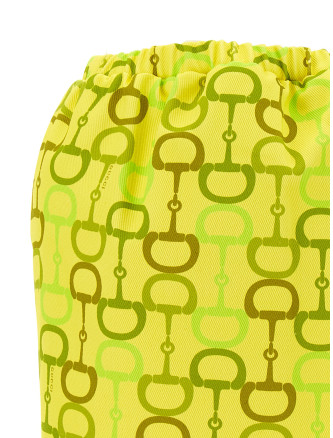 Horsebit print skirt #