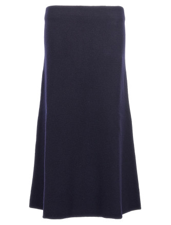 Long wool skirt