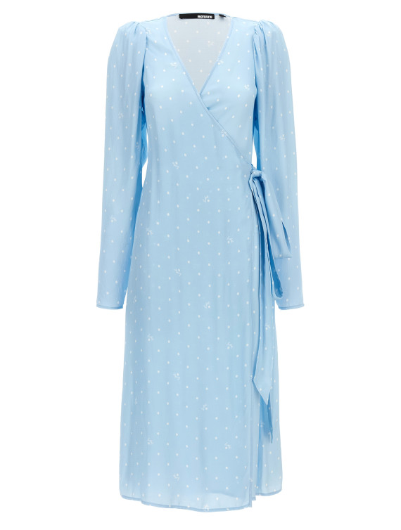 'Textured Midi Wrap' dress #1