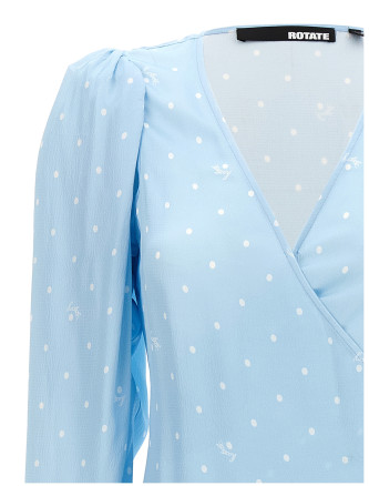 'Textured Midi Wrap' dress #