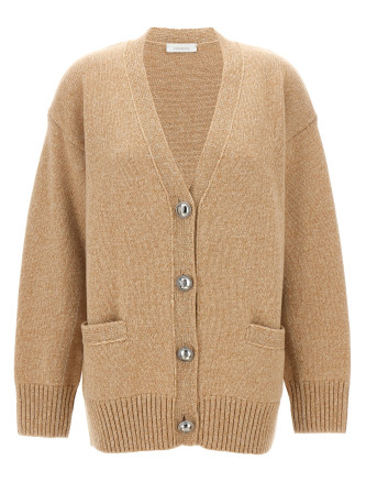 Logo button cardigan
