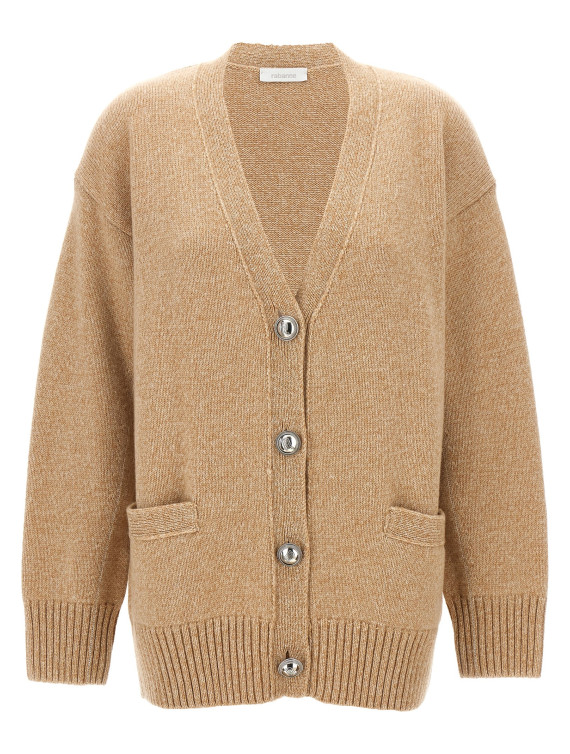 Logo button cardigan #1