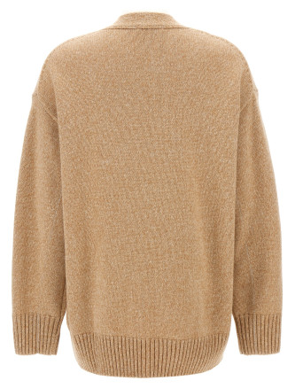 Logo button cardigan #