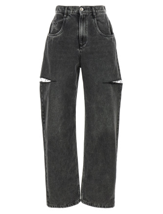 Cut-out jeans