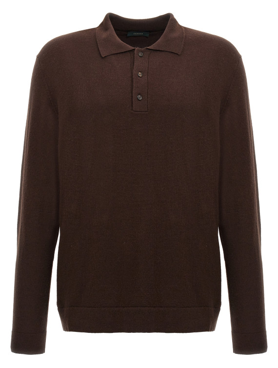 Cashmere wool polo shirt #1