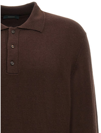 Cashmere wool polo shirt #