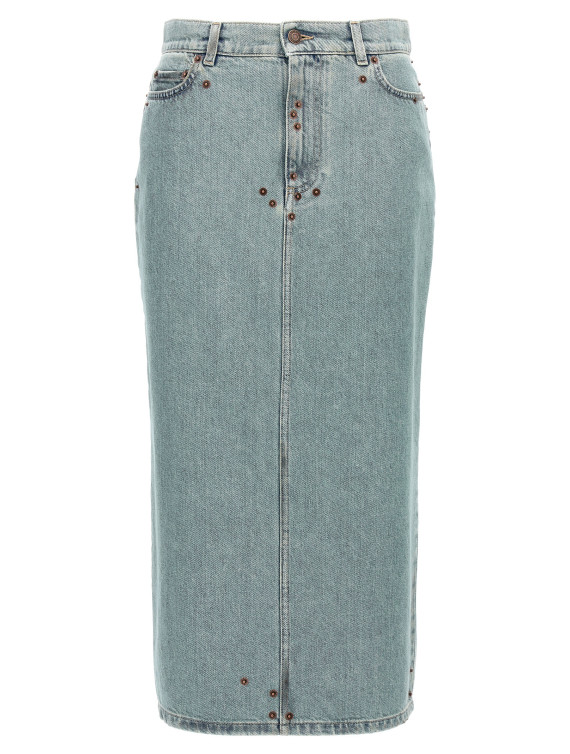 Rivets denim skirt #1