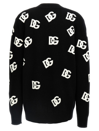 Jacquard logo cardigan #