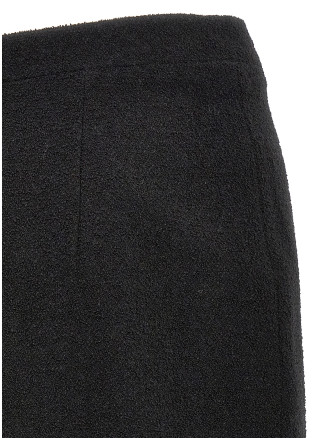 Midi tweed bouclé skirt #