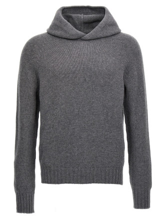 Wool hooded sweater