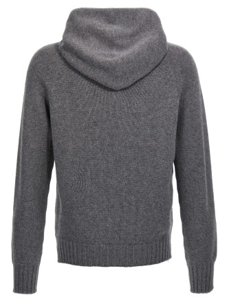 Wool hooded sweater #