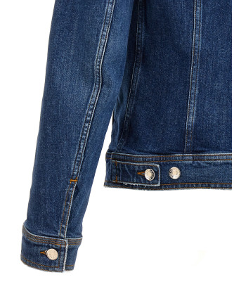 Denim jacket with used effect #