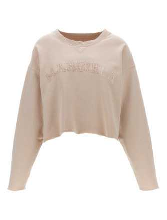 Logo embroidery sweatshirt