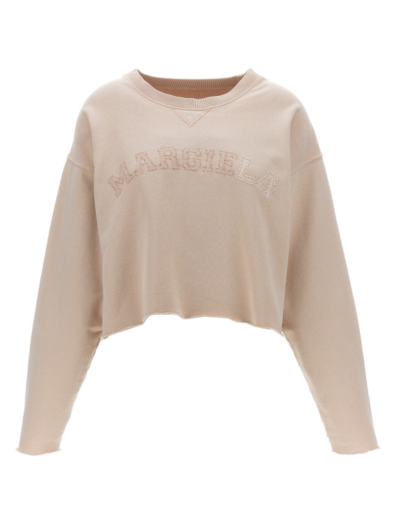 Logo embroidery sweatshirt #1